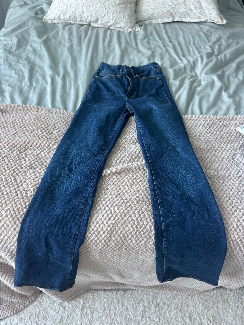 Good American FITS ALL Classic Bootcut Jeans, Indigo, size 00–4